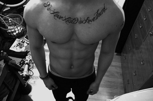 tattoo across chest