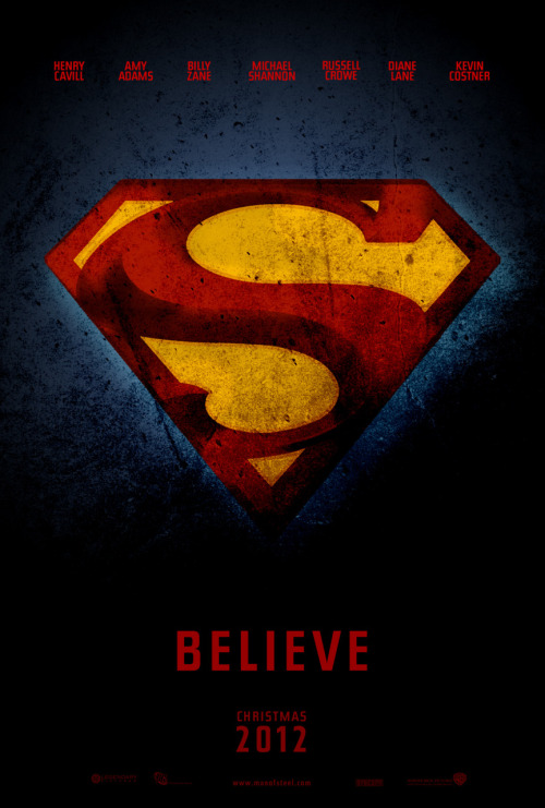Superman Man of Steel Teaser Poster Posted on Thursday the 16th of June 