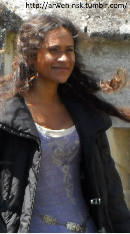 The beautiful Angel Coulby waiting for Bradley 22 june 2011 Pierrefonds