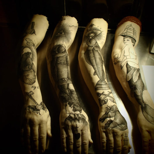 Guy le Tatooer tattoo arm exhibition