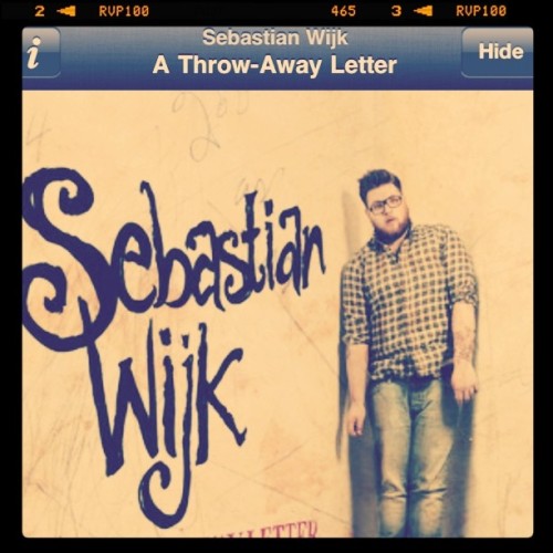 Sebastian wijk is awesome! I love his song A throw-away letter&#8230; And They&#8217;re singing it to you, beautiful! (Taken with instagram)