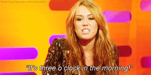  Miley Cyrus on Justin Bieber:   Graham: So the real Justin Bieber was calling you at three o’clockin the morning? Miley: Yeah, and I thought, I was like yelling cause I thought it was some that got cause number gets out, so, I changed my number and he kept pranking me and I really did believe it was like a kid or something. So, I was like “I can’t really yell cause I think it’s a kid but I’m not really sure”. So, finally I was like “It’s three o’clock in the morning!” and he was like “HA-HA-HA IT’S BIEBER, CALL ME BACK” and I was like “Oh my gosh, i’m gonna hurt this kid”. 