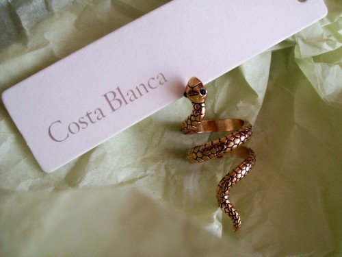 My favourite ring!! Ironically Im afraid of snakes, but I guess they can be fashionable!