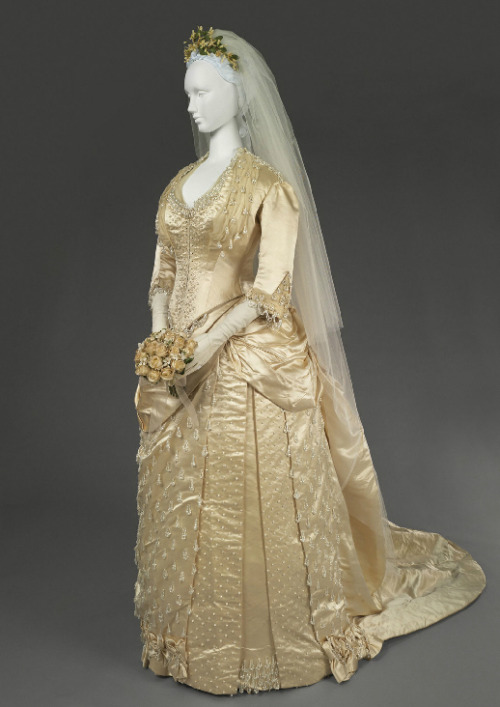 Wedding dress ca 1888 From the Philadelphia Museum of Art
