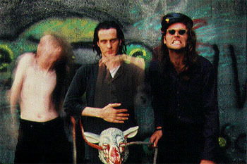 An apparently rare pic of Skinny Puppy from 1990. At first it’s not what I’d have thought of as a visual representation of the band for Too Dark Park era but the more I look at it the more I like it. Too bad it’s so small.