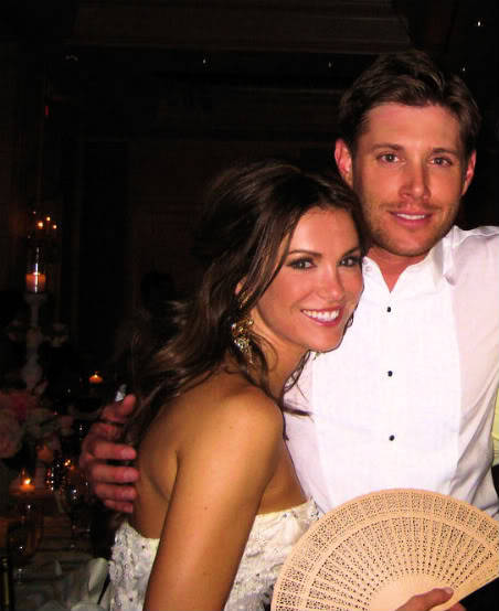 Danneel Harris and Jensen Ackles at their wedding 2010