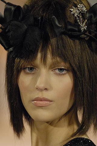 Anja Rubik on the runway for Christian Lacroix Couture Spring 2007