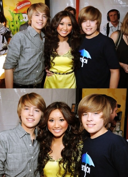 dylanandcole Dylan and Cole with Brenda Song at 2009 Kids Choice Awards