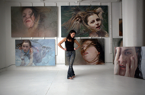 Alyssa Monks in her studio