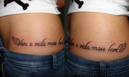 This is my first tattoo that says 8220Viva a vida mais leve