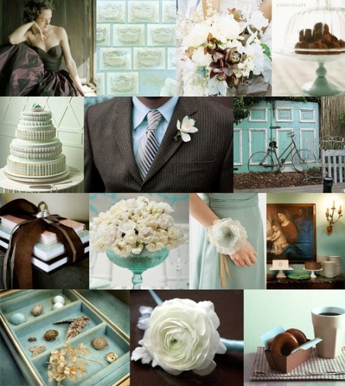 Tiffany Blue Chocolate Themed Wedding