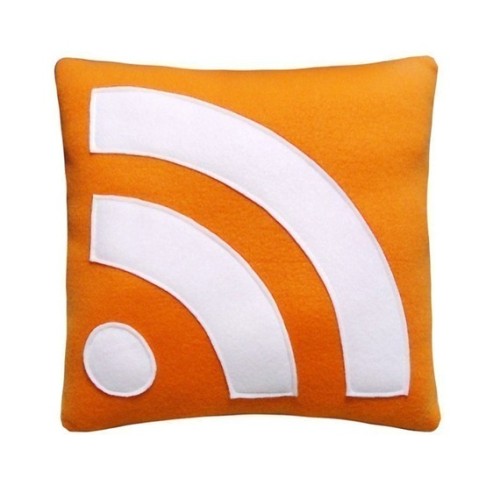 (via RSS Icon Pillow by Craftsquatch on Etsy)