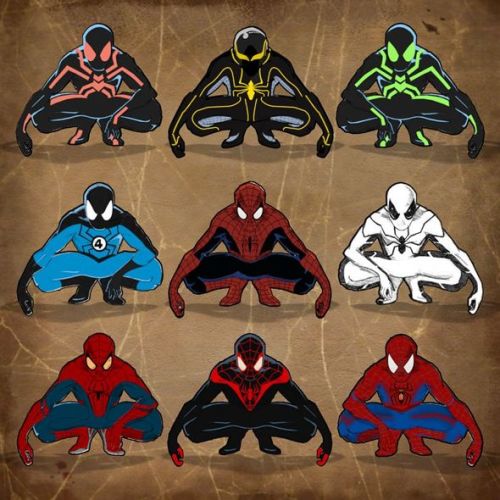 The many #costumes of #Spiderman #Marvel
I have reblogged this before… very cool.