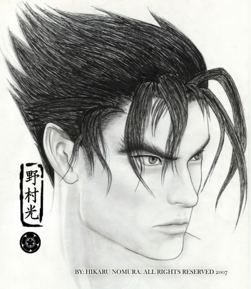 I wanted to get Jin Kazama's hairstyle before but I don't got the facial