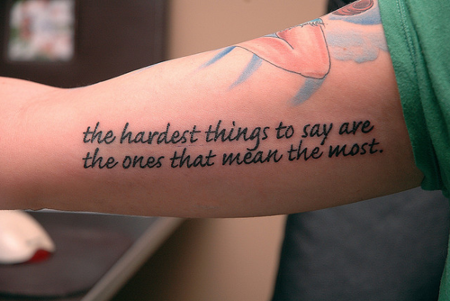 meaningful tattoos quotes