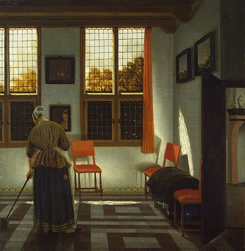 stilllifequickheart: Pieter Janssens Elinga quarto em uma casa holandesa 1670-75
