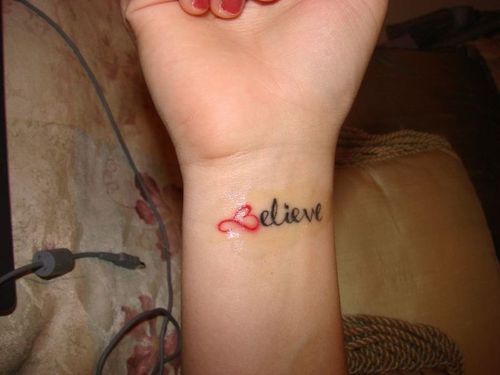 believe tattoo