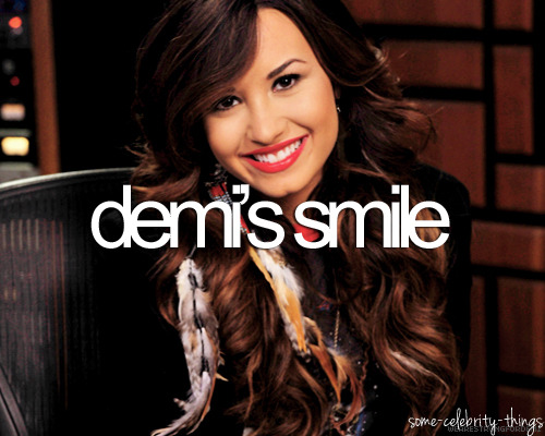 demi lovato&#8217;s smile
requested by: beautyamourisfearless + thedrivewayy + forev3rmemi