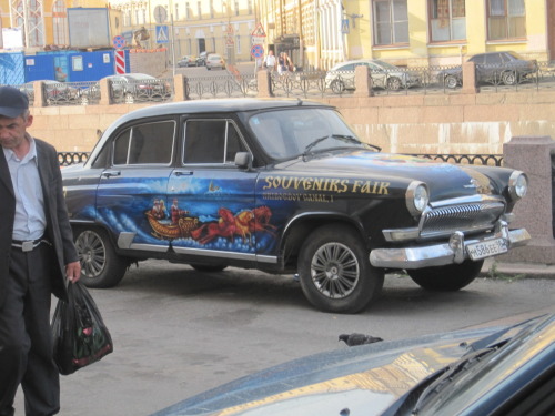 Another &#8216;tattooed car&#8217; in St. Petersburg.