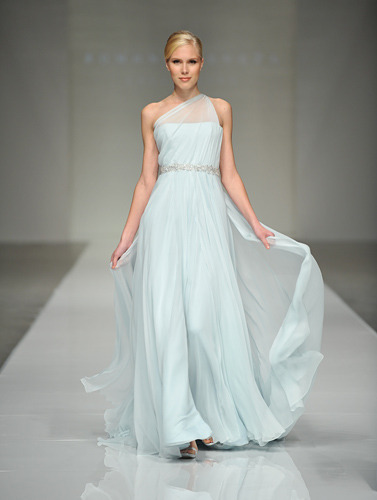 blue wedding dress romona keveza fall 2012