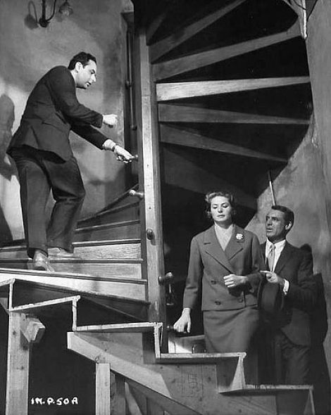 Stanley Donen directs Cary Grant and Ingrid Bergman in Indiscreet (1958)