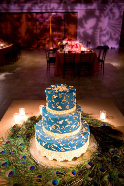 peacock wedding cake ideas