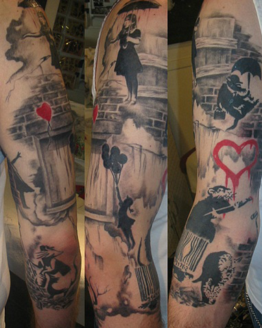 Tattoo Aesthetic Banksy Sleeve