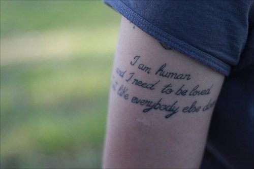Tagged Phrase Phrases Phrase Tattoo Phrases tattoos human love Tattoo 