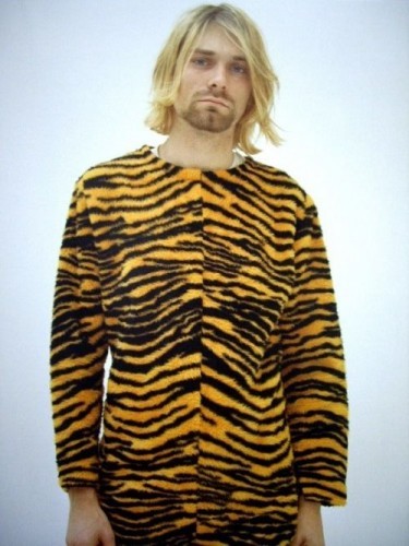  (kurt cobain,mirvana,rock,grunge,music,musician,90,costume,tiger)
