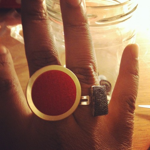 More recycled rings. I really love jewellery making! :) (Taken with instagram)