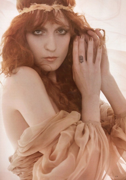 Florence Welch by Mario Testino for Vogue UK 