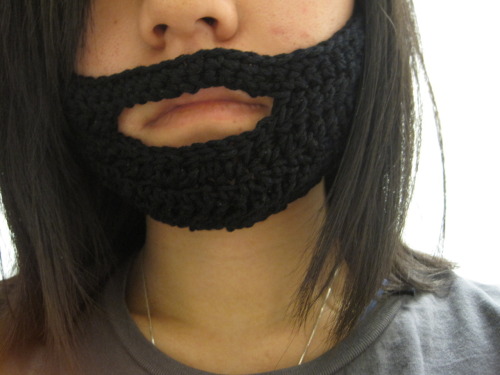 Here 8217s a crocheted beard It 8217s actually pretty warm