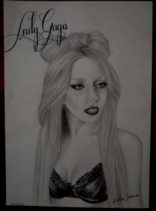 Lady Gaga drawn by Tattoo Artist Karlee Sabrina 237pm Notes 438