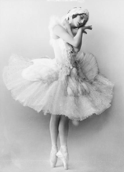 Russian ballerina Anna Pavlova as The Dying Swan
