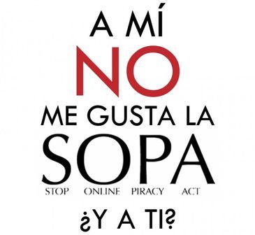 No me gusta la SOPA