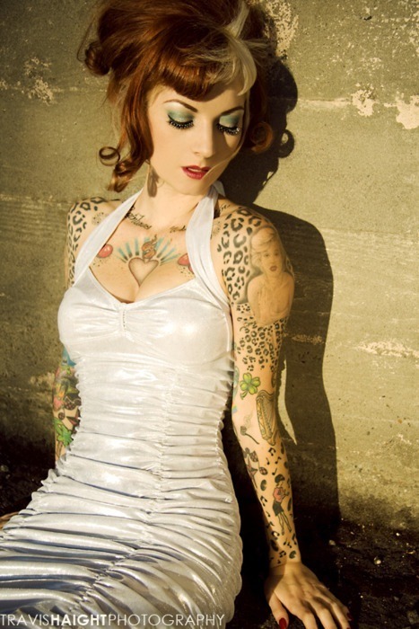 Tagged Beauty Gorgeous Tattoos modified women rockabilly 