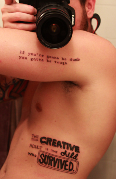 Fuck Yeah Word Tattoos fuckyeahtattoos Two of the most meaningful 