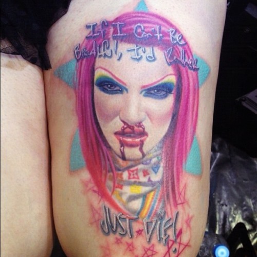 Tagged as jeffree star tattoos hot lyrics music quotes pink