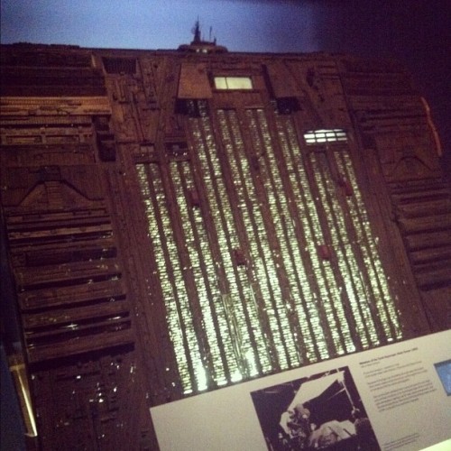 Model Building from Blade Runner. Almost died (Taken with Instagram at Museum of the Moving Image)
