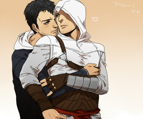 Malik x Altaïr hug