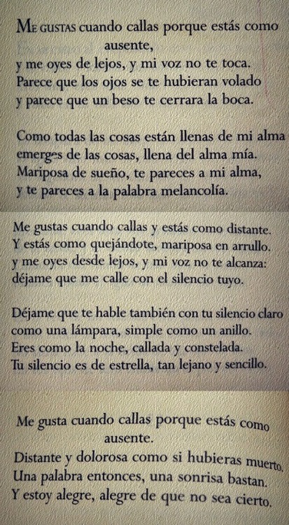 
Pablo Neruda. 
poema XV
