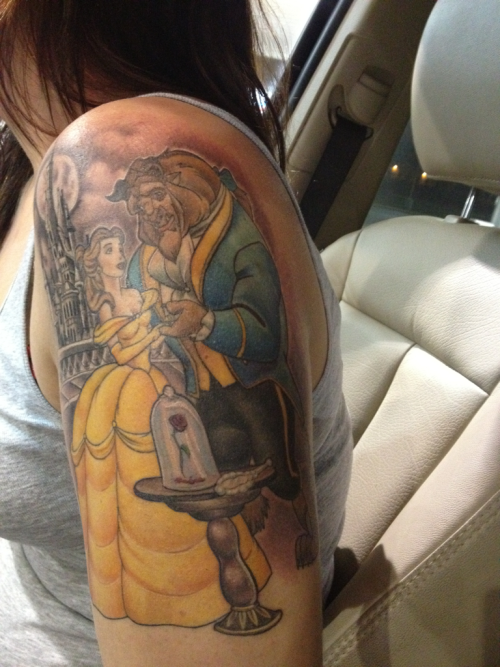 tagged as beauty and the beast disney tattoo