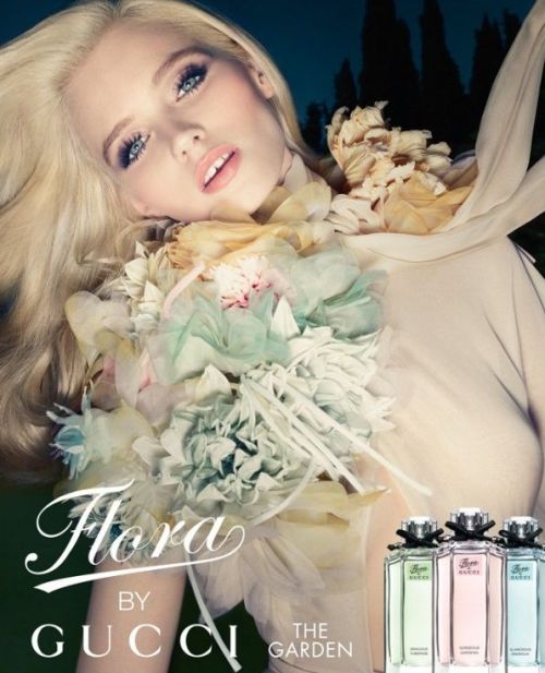 Flora by Gucci spring/summer 2012 ad campaign featuring Abbey Lee Kershaw. Photographed by Sølve Sundsbø.