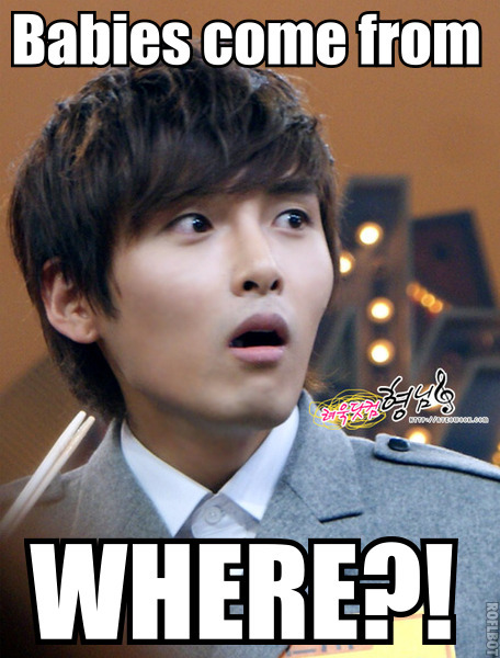 omg Wookie&#160;! Nobody hasn&#8217;t told you where babies are coming from!? D: