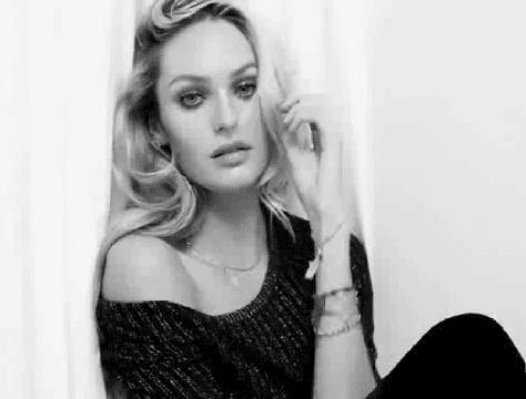 Tags Candice Swanepoel model sexy black and white gif
