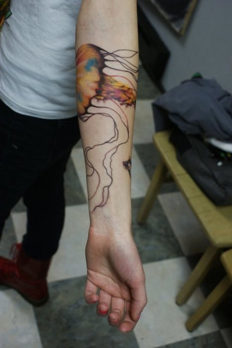 Jellyfish Tattoo Tattoo Arm Tattoo Forearm Tattoo Jellyfish