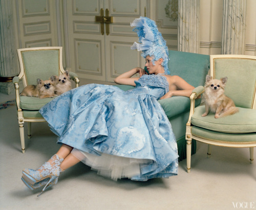 Kate Moss Photographed at the Ritz Paris by Tim Walker for the April Issue