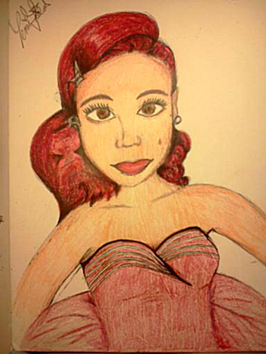 So here is my drawing of Ariana Grande