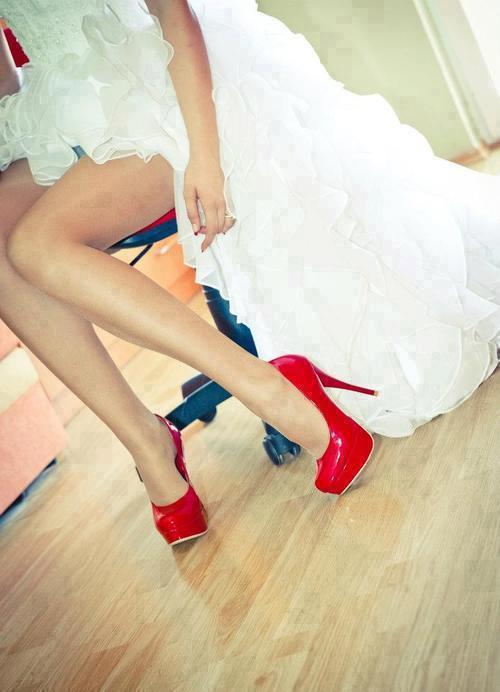  wedding ideas wedding dress wedding dress white beautiful red pumps 