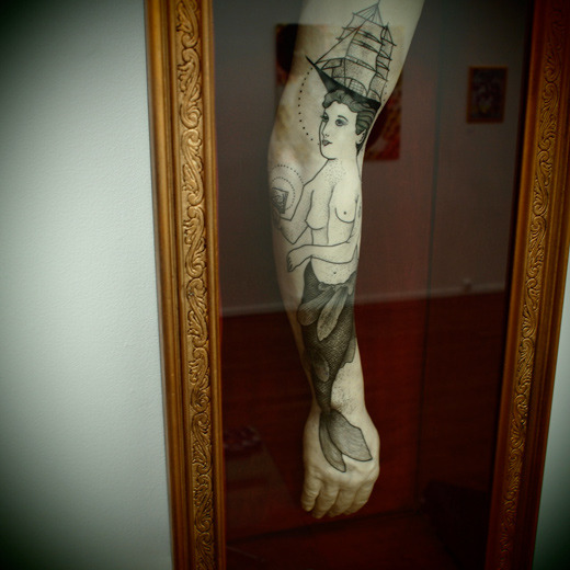  Picture 2 of 4 Photos from Guy le Tatooer's tattoo arm exhibition at the